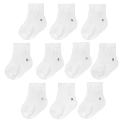 Baby / Toddler Jumping Beans® 10-pack White Crew Socks