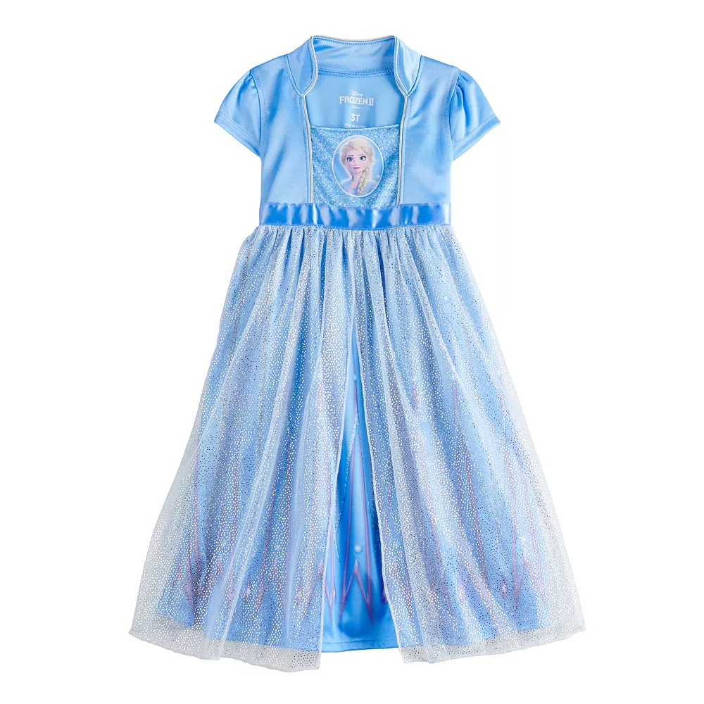Disney's Frozen 2 Elsa Toddler Girl Fantasy Nightgown 1 Disney's Frozen 2 Elsa Toddler Girl Fantasy Nightgown