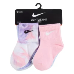 Baby / Toddler Girl Nike 6 Pack Tie Dyed Ankle Socks -Kohl's Sales Store 4806066 ALT4