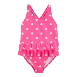 Toddler Girl Carter's One-Piece Polka Dot Swimsuit