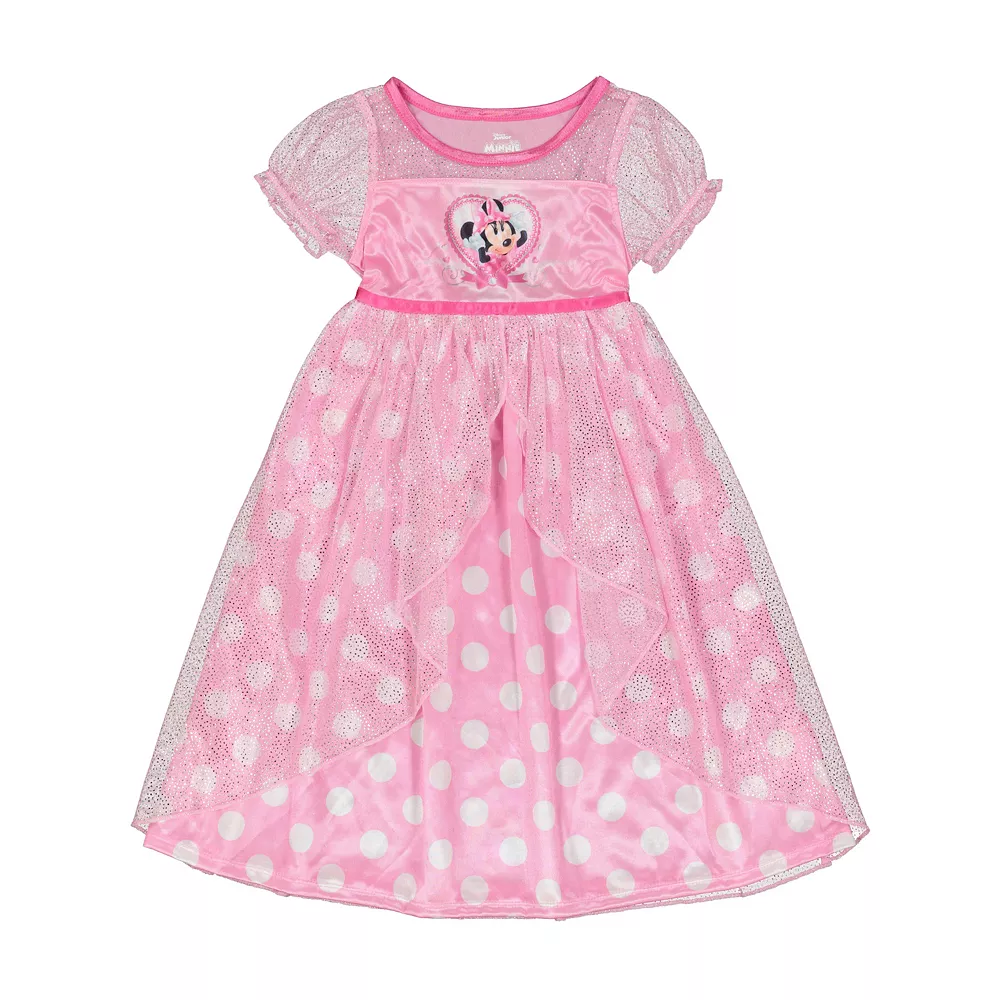 Toddler Girl Disney Minnie Mouse "Love Minnie" Fantasy Nightgown 1 Toddler Girl Disney Minnie Mouse "Love Minnie" Fantasy Nightgown