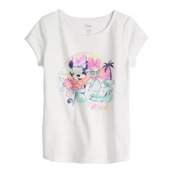 Toddler Girl Disney Minnie Mouse & Daisy Duck Adaptive Sensory, Abdominal Access, & Easy Dressing Graphic Tee by Jumping Beans®