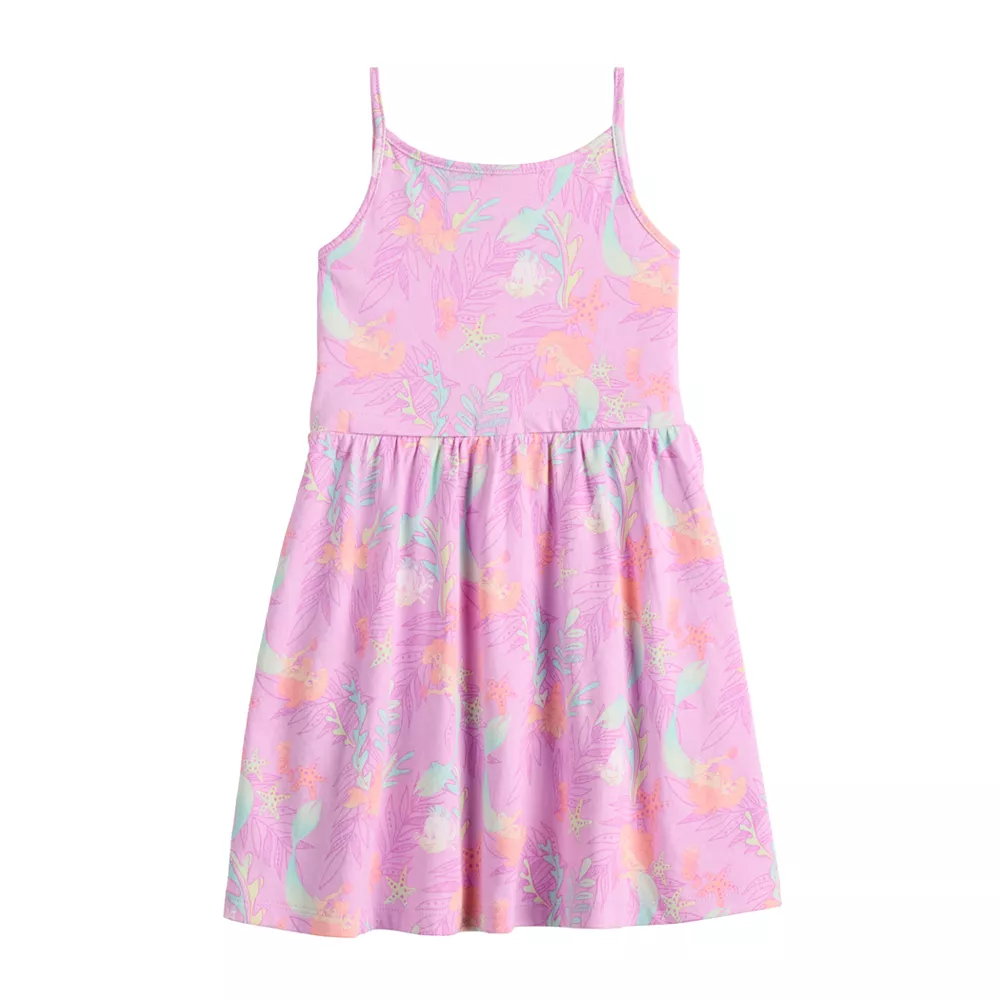 Toddler Girl Disney The Little Mermaid Adaptive Sensory, Easy Dressing, & Abdominal Access Tank Top Skater Dress by Jumping Beans® 1 Toddler Girl Disney The Little Mermaid Adaptive Sensory, Easy Dressing, & Abdominal Access Tank Top Skater Dress by Jumping Beans®