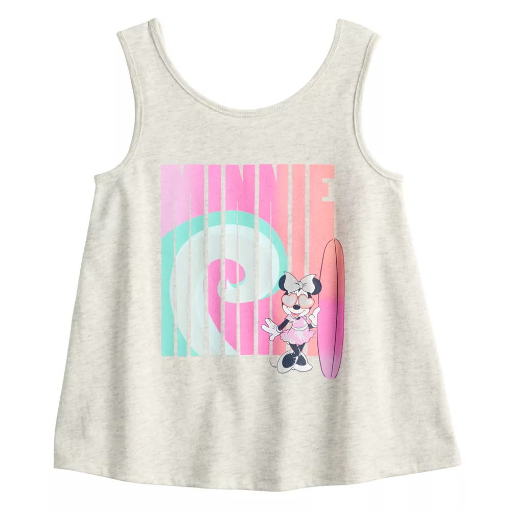 Girls 4-12 Disney Minnie Mouse Surfboard Adaptive Sensory Graphic Tank Top by Jumping Beans® 1 Girls 4-12 Disney Minnie Mouse Surfboard Adaptive Sensory Graphic Tank Top by Jumping Beans®