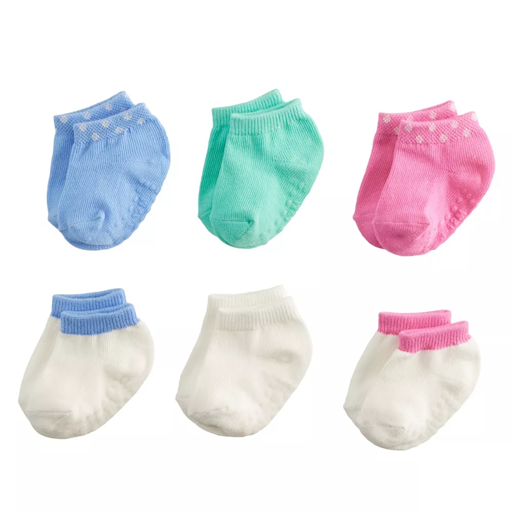 Baby / Toddler Girl Jumping Beans® 6-Pack Low Cut Socks 2 Baby / Toddler Girl Jumping Beans® 6-Pack Low Cut Socks - Image 2