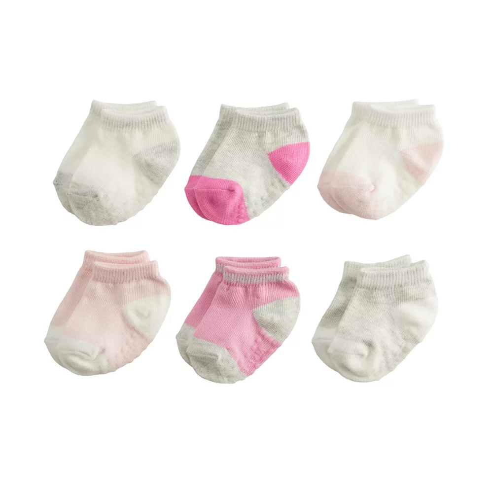 Baby / Toddler Girl Jumping Beans® 6-Pack Low Cut Socks 1 Baby / Toddler Girl Jumping Beans® 6-Pack Low Cut Socks