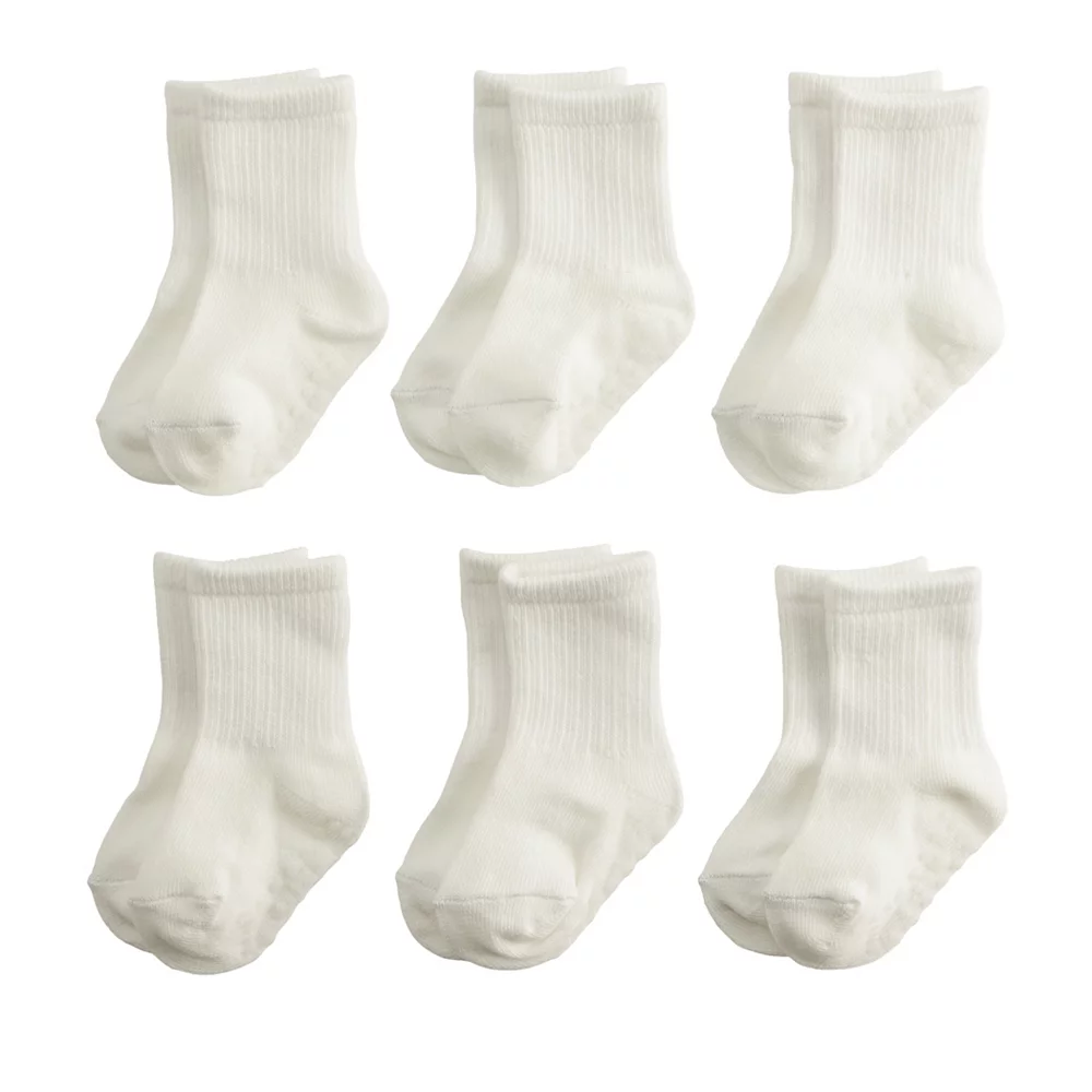 Baby / Toddler Jumping Beans® 6-Pack White Crew Socks 1 Baby / Toddler Jumping Beans® 6-Pack White Crew Socks