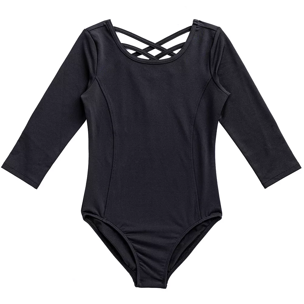 Girls 4-16 Rainbeau Moves 3/4-Sleeve Leotard 2 Girls 4-16 Rainbeau Moves 3/4-Sleeve Leotard - Image 2
