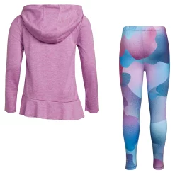 Toddler Girl adidas Curved Hooded Top & Leggings Set -Kohl's Sales Store 5561478 ALT