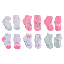 Baby / Toddler Girl Under Armour 6-Pack Hearts & Stars Ankle Socks -Kohl's Sales Store 5569562 ALT2