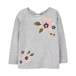 Toddler Girls Carter's Keyhole Back Graphic Tee