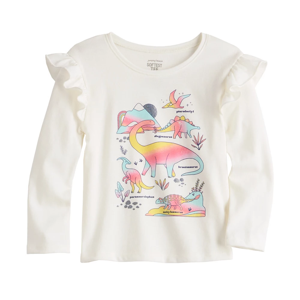 Toddler Girl Jumping Beans® Ruffle Shoulder Long Sleeve Tee 3 Toddler Girl Jumping Beans® Ruffle Shoulder Long Sleeve Tee - Image 3