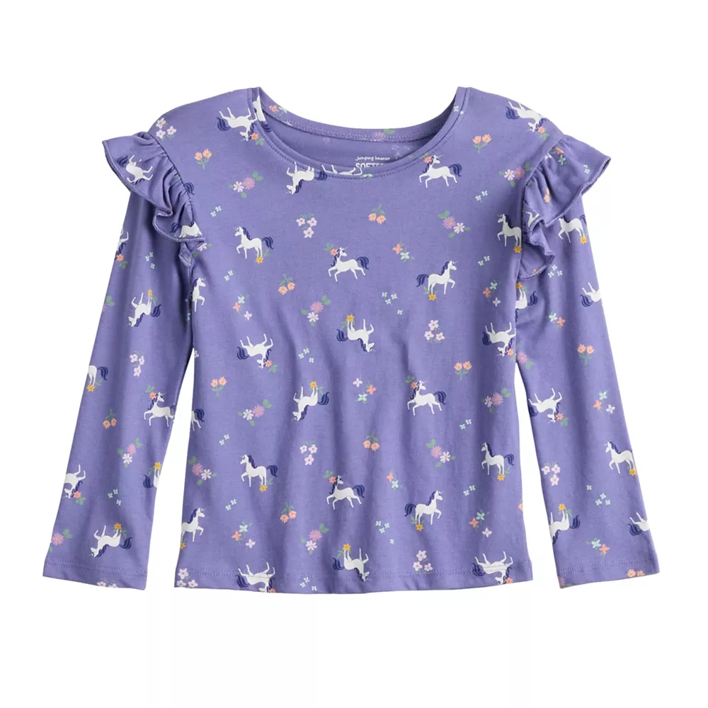 Toddler Girl Jumping Beans® Ruffle Shoulder Long Sleeve Tee 6 Toddler Girl Jumping Beans® Ruffle Shoulder Long Sleeve Tee - Image 6