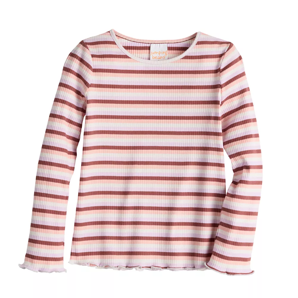 Toddler Girls Jumping Beans® Ribbed Tee 2 Toddler Girls Jumping Beans® Ribbed Tee - Image 2