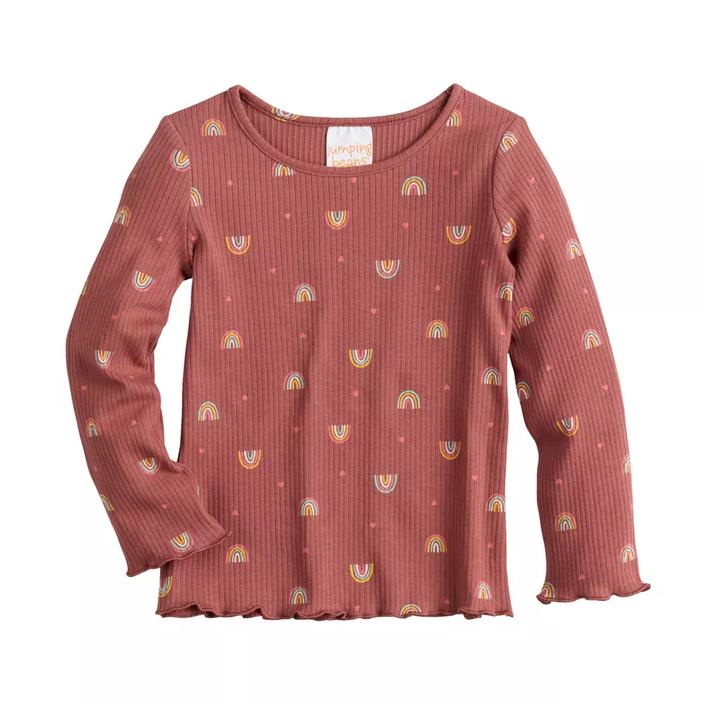 Toddler Girls Jumping Beans® Ribbed Tee 3 Toddler Girls Jumping Beans® Ribbed Tee - Image 3