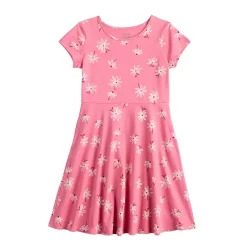 Toddler Girl Jumping Beans® Short Sleeve Printed Skater Dress