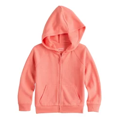 Toddler Girl Jumping Beans® French Terry Zip-Up Sweatshirt -Kohl's Sales Store 5590157 Coral