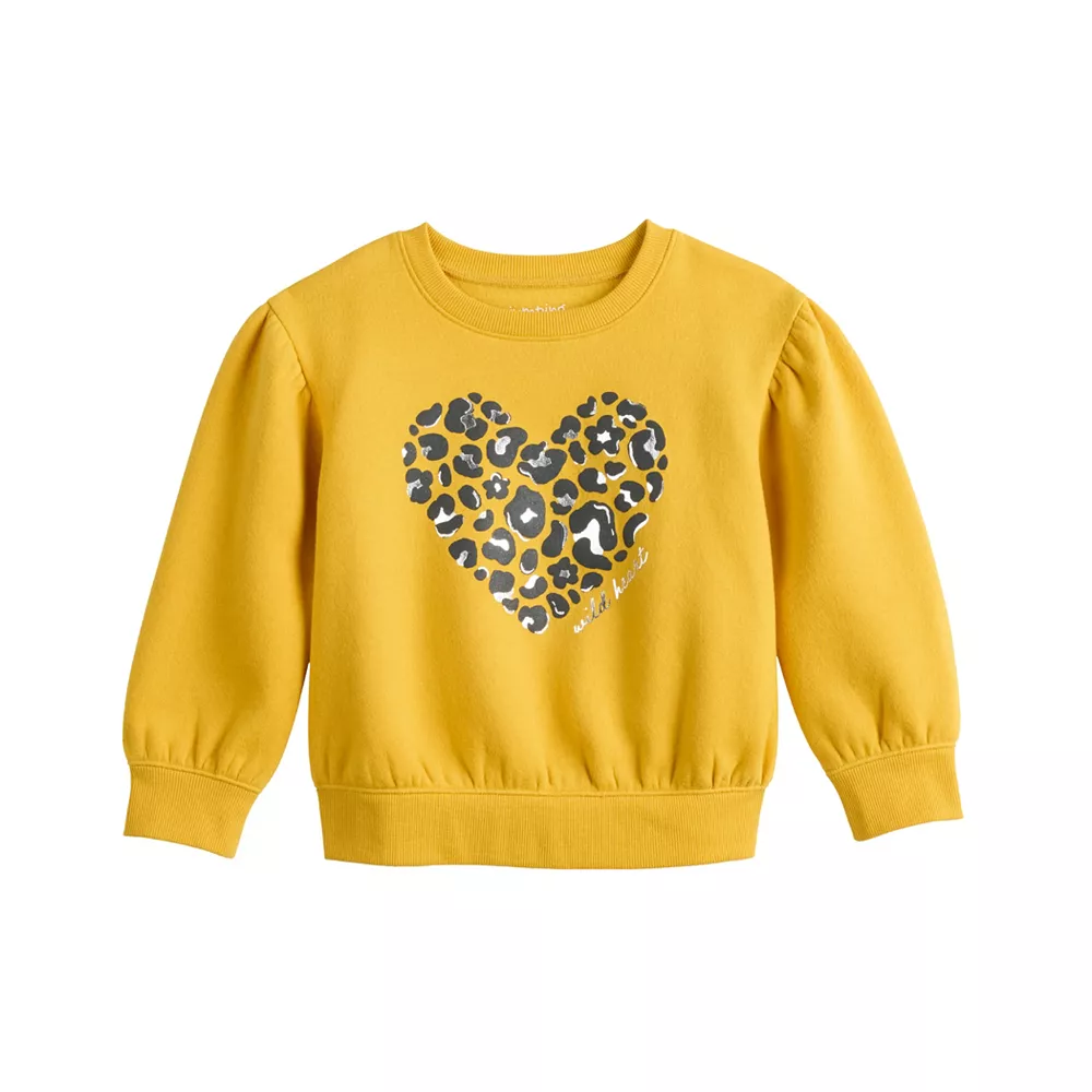 Toddler Girl Jumping Beans® Puff Sleeve Crewneck Sweatshirt 5 Toddler Girl Jumping Beans® Puff Sleeve Crewneck Sweatshirt - Image 5