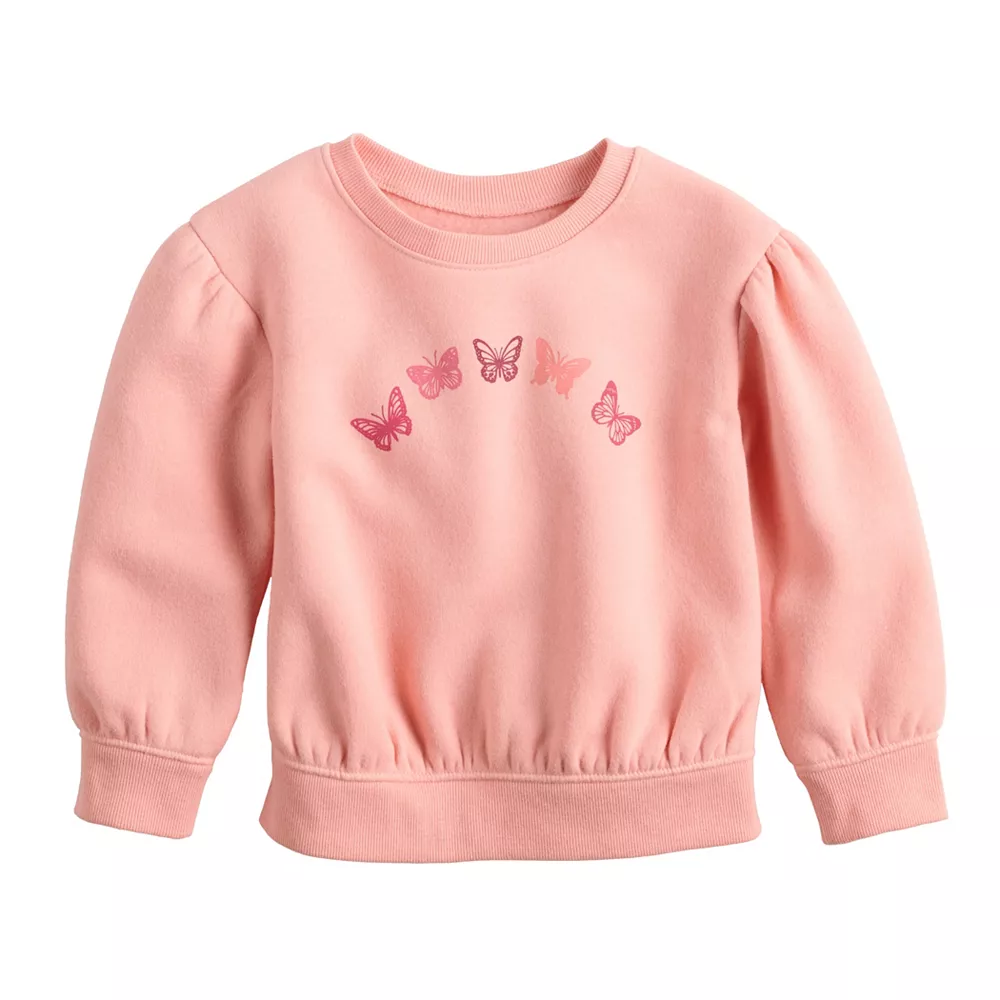 Toddler Girl Jumping Beans® Puff Sleeve Crewneck Sweatshirt 4 Toddler Girl Jumping Beans® Puff Sleeve Crewneck Sweatshirt - Image 4