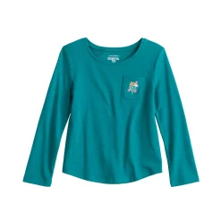 Toddler Girl Jumping Beans® Long Sleeve Embellished Pocket Tee
