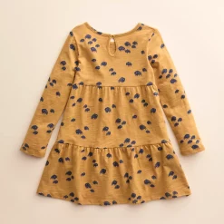Girls 4-8 Little Co. by Lauren Conrad Organic Long-Sleeve Tiered Dress -Kohl's Sales Store 5611758 ALT