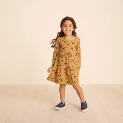 Baby & Toddler Girl Little Co. by Lauren Conrad Organic Long-Sleeve Tiered Dress -Kohl's Sales Store 5611835 ALT9