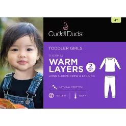 Toddler Girls Cuddl Duds® Thermal 2-Piece Baselayer Set -Kohl's Sales Store 5613816 ALT