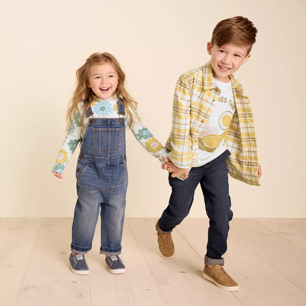 Baby & Toddler Girl Little Co. by Lauren Conrad Organic Lettuce-Edge Print Mockneck Top 5 Baby & Toddler Girl Little Co. by Lauren Conrad Organic Lettuce-Edge Print Mockneck Top - Image 5