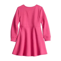 Alternative view of Toddler Girl Disney Minnie Mouse "Kind to All" Fleece Long Sleeve Skater Dress by Jumping Beans®