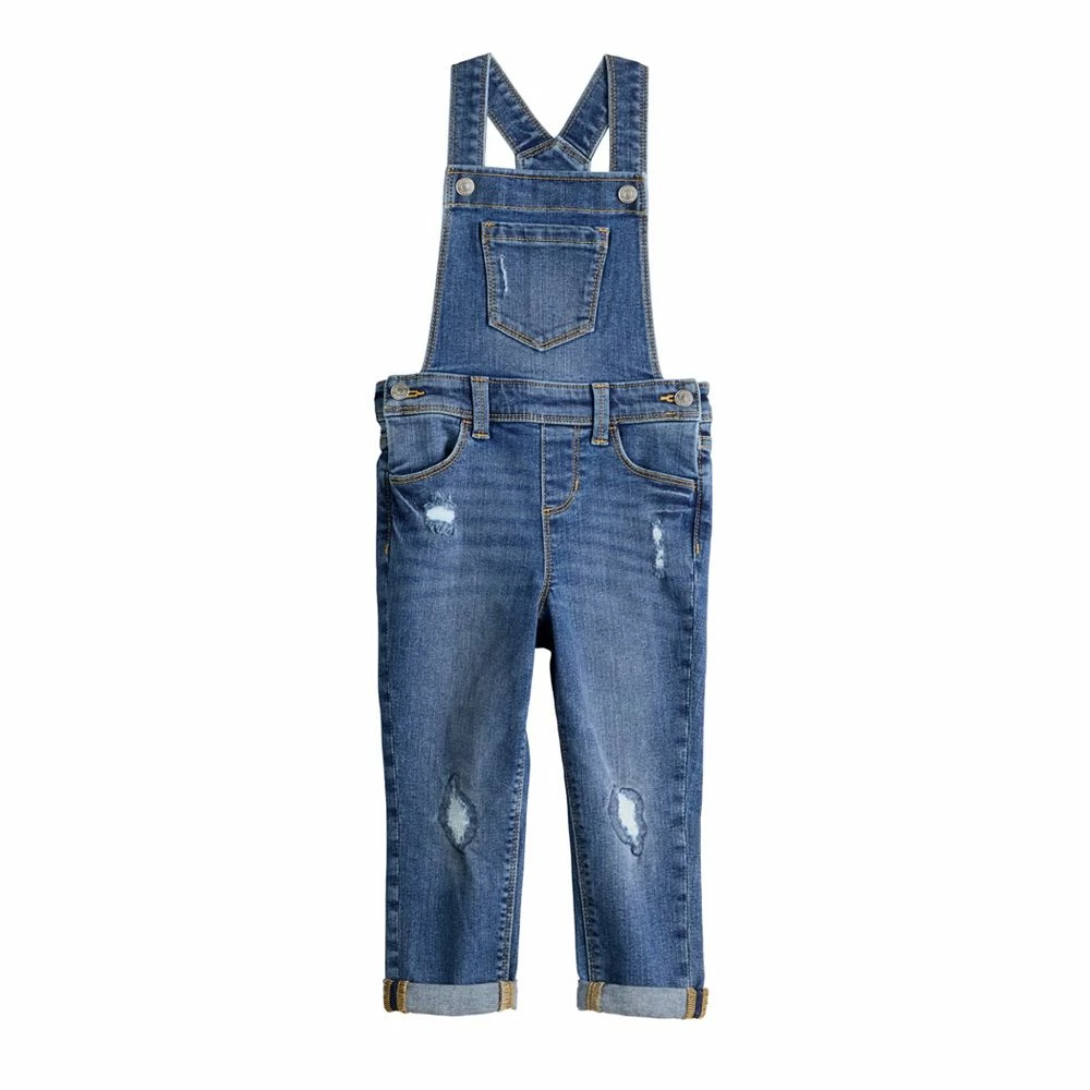 Toddler Girl Jumping Beans® Girlfriend Fit Denim Overalls 1 Toddler Girl Jumping Beans® Girlfriend Fit Denim Overalls