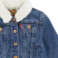 Toddler Girl Levi's® Sherpa Trim Trucker Denim Jacket -Kohl's Sales Store 5665212 ALT2