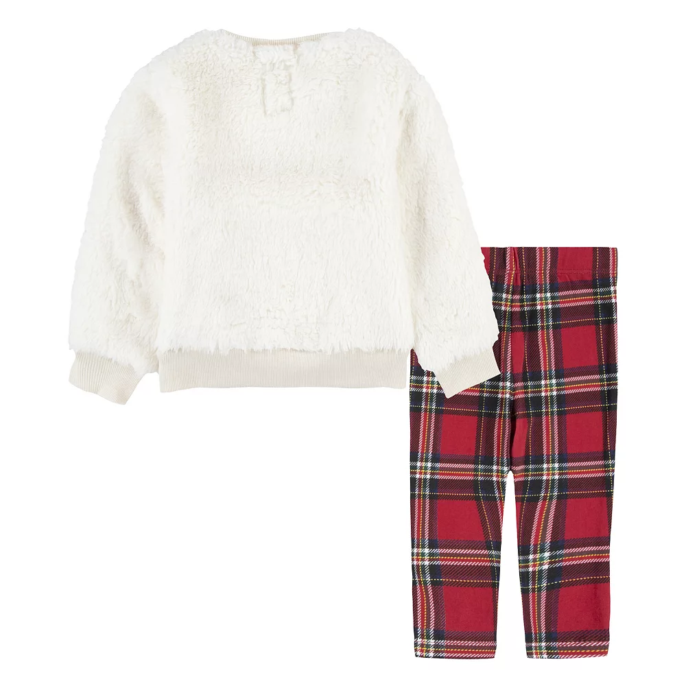 Baby Girl Levi's Sherpa Top & Leggings Set 2 Baby Girl Levi's Sherpa Top & Leggings Set - Image 2