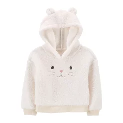 Toddler Girl Carter's Bunny Sherpa Hoodie