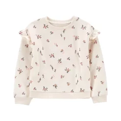 Toddler Girl Carter's Floral Fleece Pullover