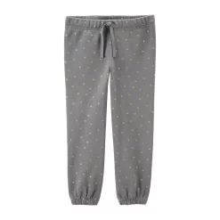Toddler Girl Carter's Polka Dot Pull-On Fleece Joggers