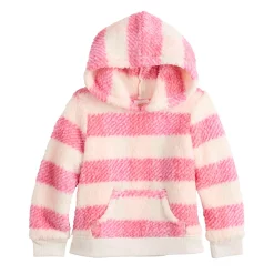 Baby Girl Jumping Beans® Cozy Sherpa Hoodie -Kohl's Sales Store 5673348 Pink Buffalo