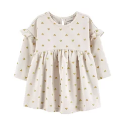 Baby Girl Carter's Heart Fleece Dress