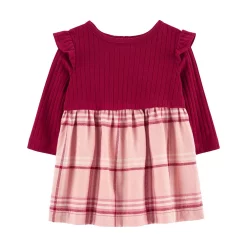 Baby Girl Carter's Mixed Print Flannel Dress