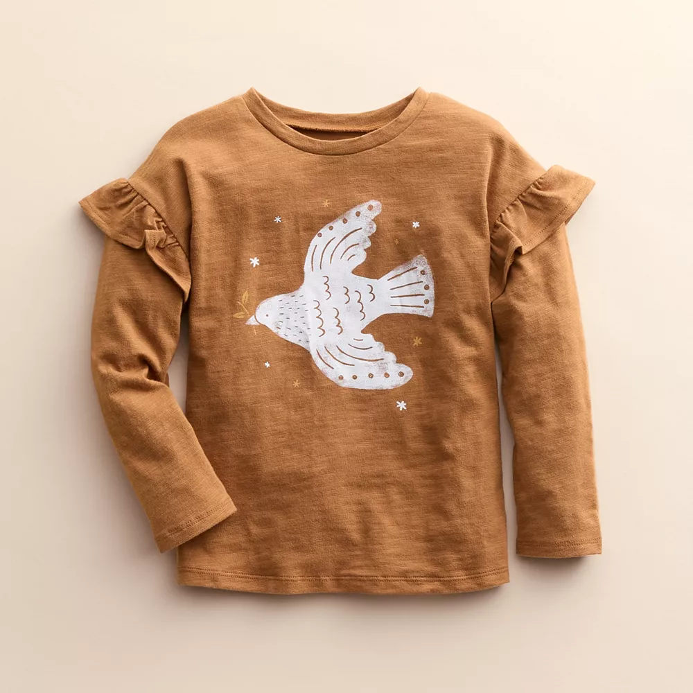 Baby & Toddler Little Co. by Lauren Conrad Organic Long-Sleeve Ruffle Tee 2 Baby & Toddler Little Co. by Lauren Conrad Organic Long-Sleeve Ruffle Tee - Image 2
