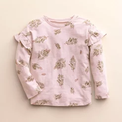 Baby & Toddler Little Co. by Lauren Conrad Organic Long-Sleeve Ruffle Tee 7 Baby & Toddler Little Co. by Lauren Conrad Organic Long-Sleeve Ruffle Tee -Kohl's Sales Store 5687880 Icy Mauve Pine Branch