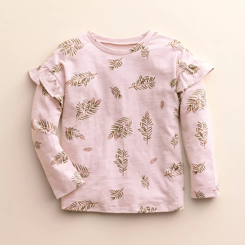Baby & Toddler Little Co. by Lauren Conrad Organic Long-Sleeve Ruffle Tee 3 Baby & Toddler Little Co. by Lauren Conrad Organic Long-Sleeve Ruffle Tee - Image 3