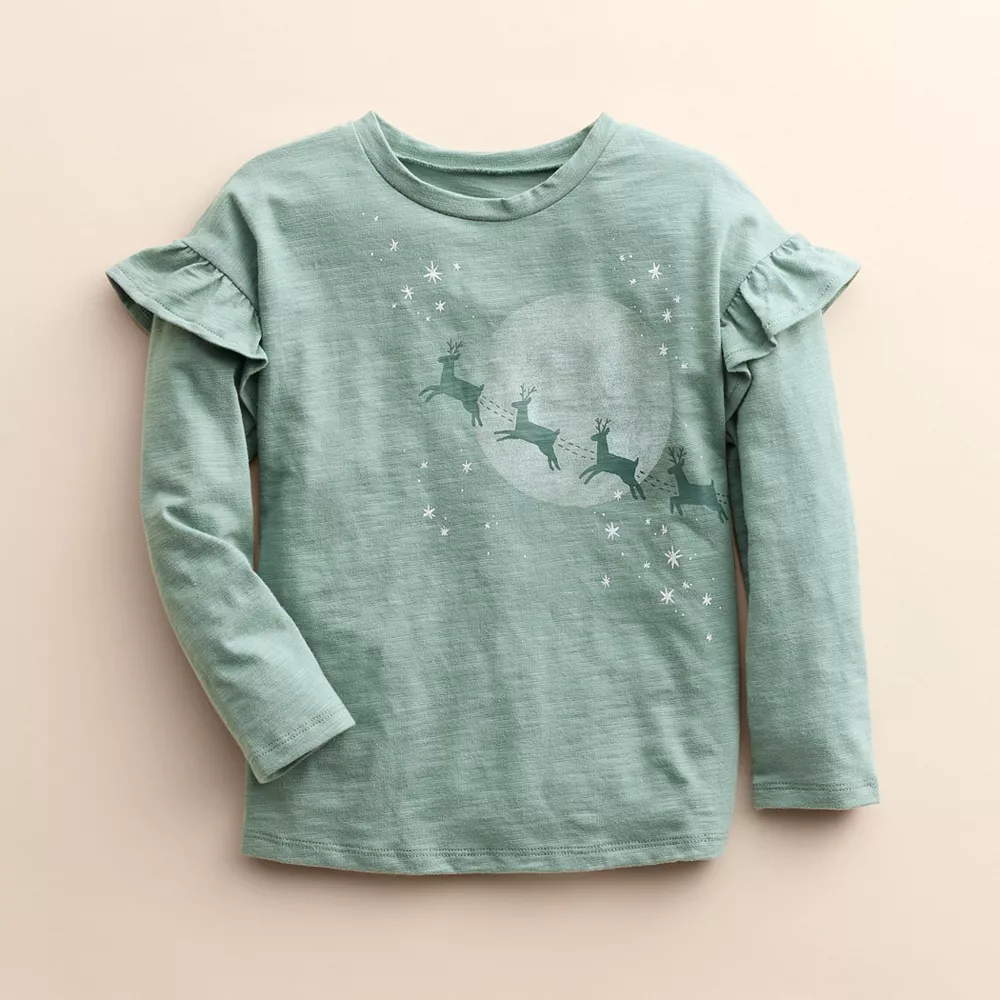 Baby & Toddler Little Co. by Lauren Conrad Organic Long-Sleeve Ruffle Tee 1 Baby & Toddler Little Co. by Lauren Conrad Organic Long-Sleeve Ruffle Tee
