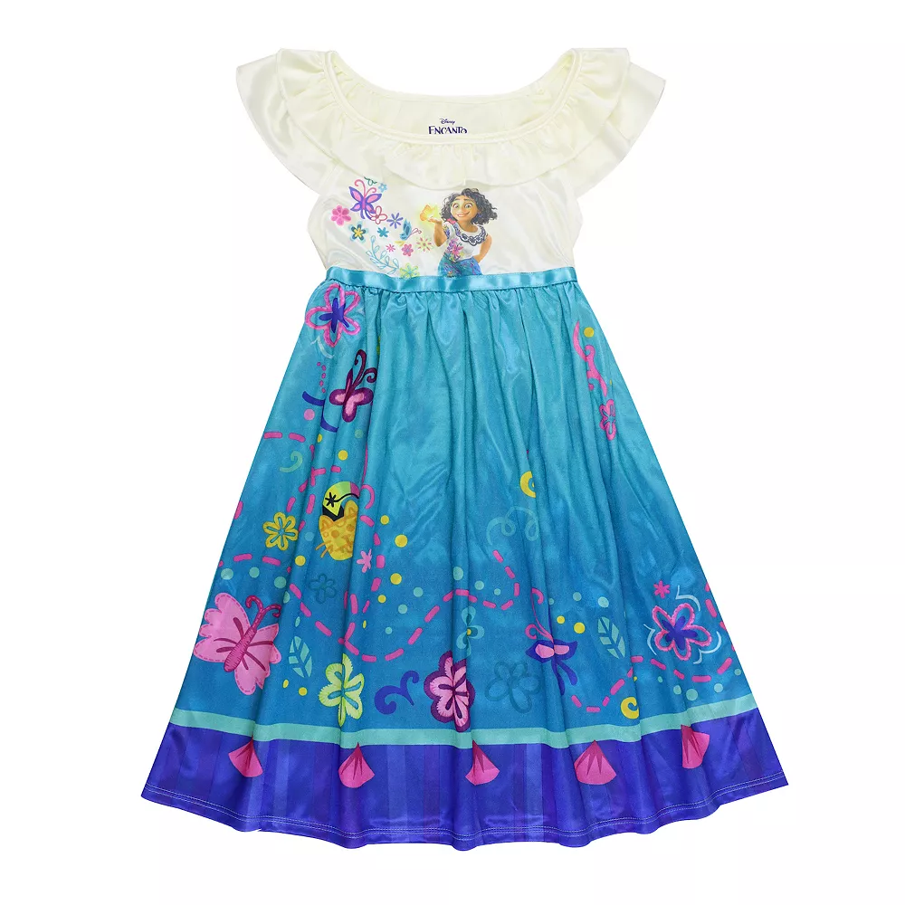 Disney's Encanto Toddler Girl "Encanto Garden" Fantasy Night Gown 1 Disney's Encanto Toddler Girl "Encanto Garden" Fantasy Night Gown