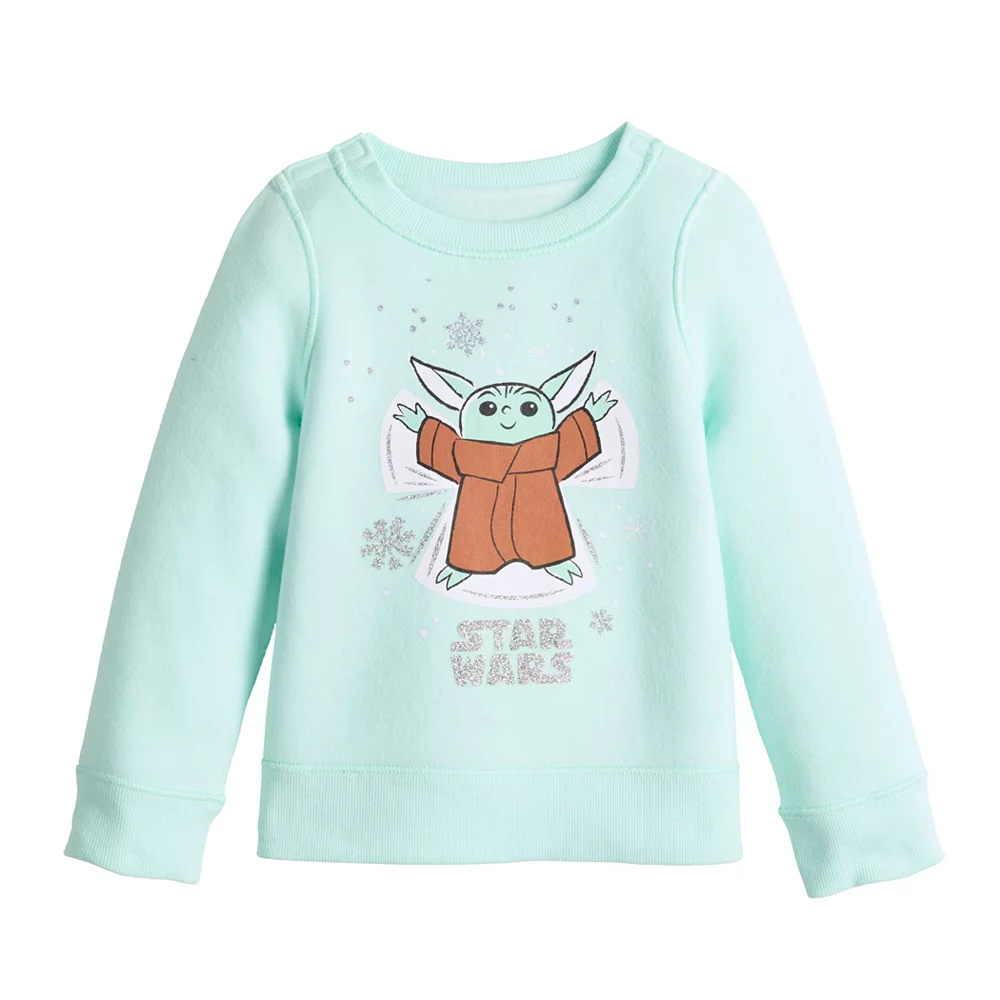Disney's The Mandalorian Grogu AKA Baby Yoda Girls 4-12 Adaptive Pullover by Jumping Beans® 1 Disney's The Mandalorian Grogu AKA Baby Yoda Girls 4-12 Adaptive Pullover by Jumping Beans®