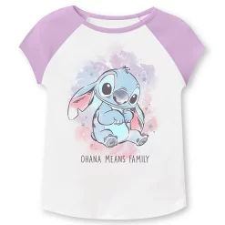 Toddler Girl Disney Lilo & Stitch Short Raglan Sleeve Graphic Tee by Jumping Beans®