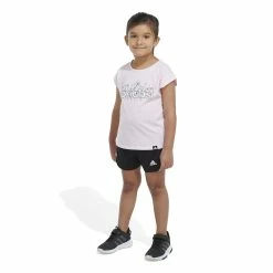 Toddler Girl Adidas Graphic Tee & Mesh Short Set 10 Toddler Girl Adidas Graphic Tee & Mesh Short Set -Kohl's Sales Store 5789891 ALT4