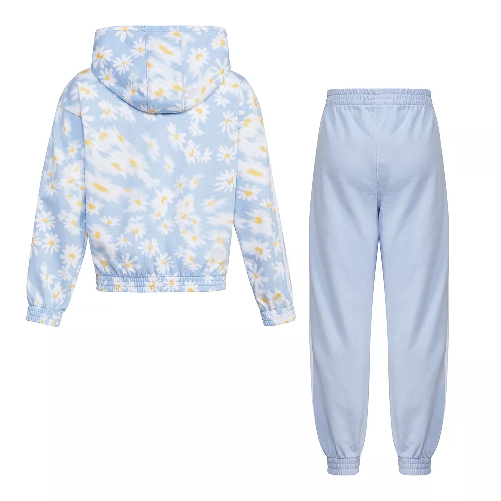 Toddler Girl Adidas Hood Jacket & Jogger Set 2 Toddler Girl Adidas Hood Jacket & Jogger Set - Image 2