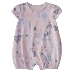 Baby Girl Adidas Printed Shortie Romper 5 Baby Girl Adidas Printed Shortie Romper -Kohl's Sales Store 5789897 Pink