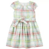 Toddler Girl Carter's Plaid Easter Sateen Dress