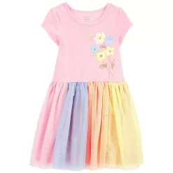 Toddler Girl Carter's Floral Jersey Tutu Dress